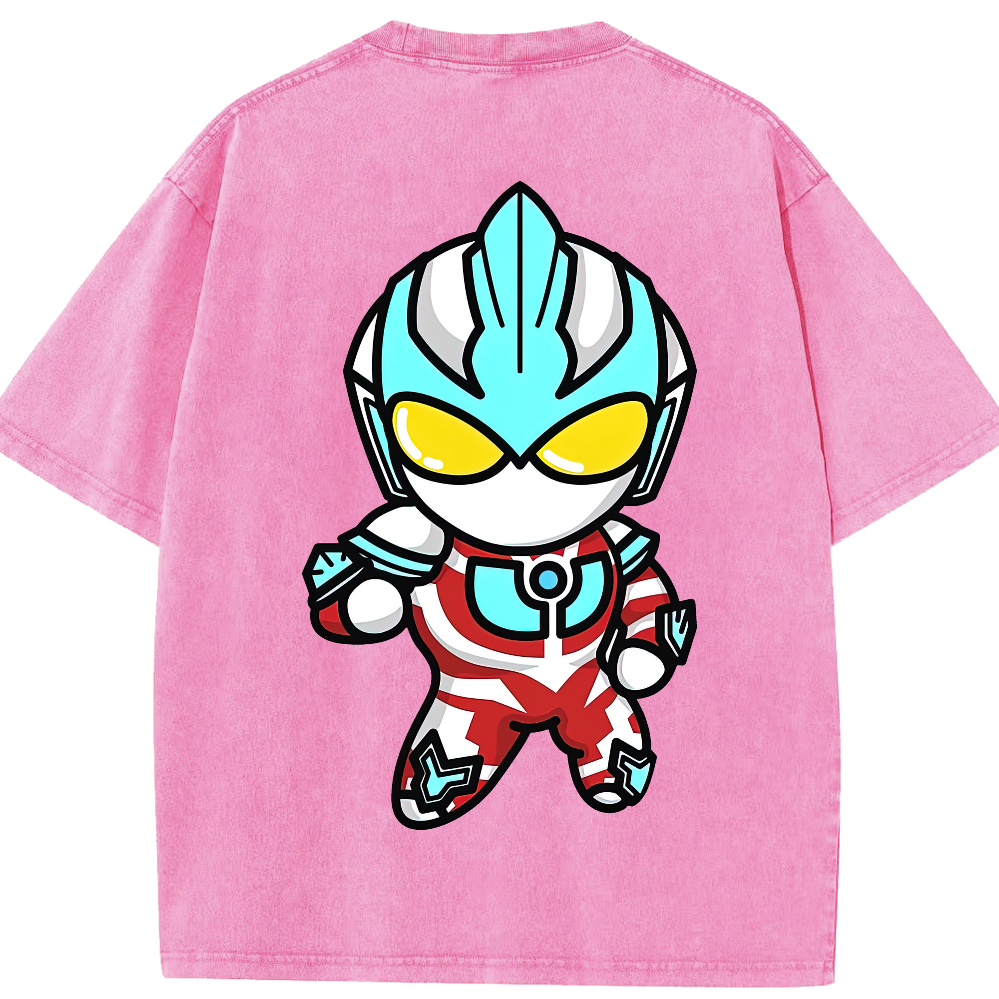 （画像用） ウルトラマン Ultraman 綿100% ヴィンテージ風 半袖Tシャツ（背面プリント）